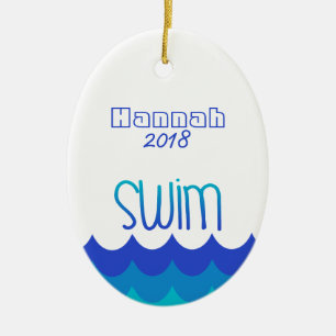 Custom Personalised Ornament For the Swimmer