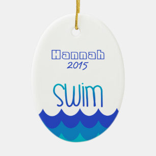Custom Personalised Ornament For the Swimmer