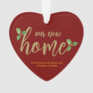 Custom Personalised Our New Home Acrylic Ornament