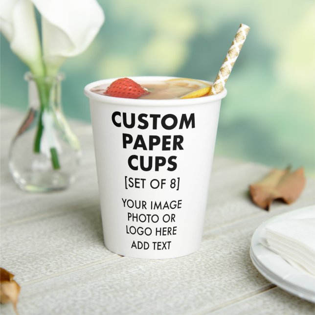 Custom Personalised Paper Cups [8] (Insitu)