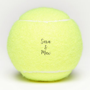 Custom Personalised Penn Couple Names Tennis Balls