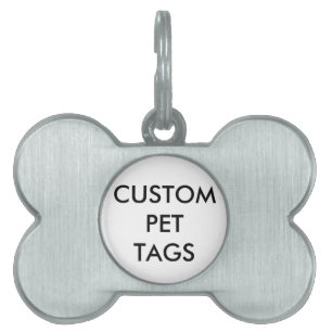 Custom Personalised Pet Dog Tag Blank Template