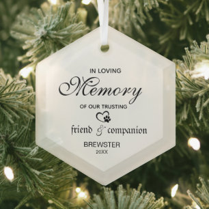 Custom Personalised Pet Memorial Ornament