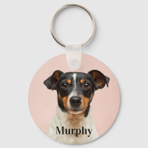 Custom Personalised Pet Photo and Text Key Ring