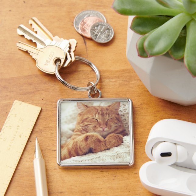Custom Personalised Pet Photo Key Ring (Desk)