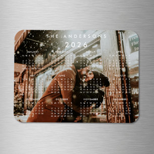 Custom Personalised Photo 2022 Calendar Magnet