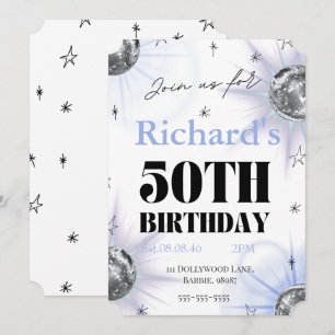custom personalised photo 50th birthday save the date