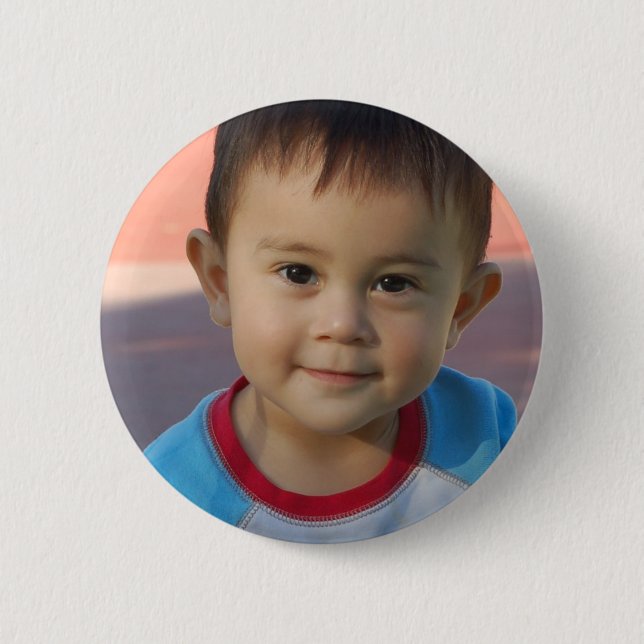 Custom Personalised Photo 6 Cm Round Badge (Front)