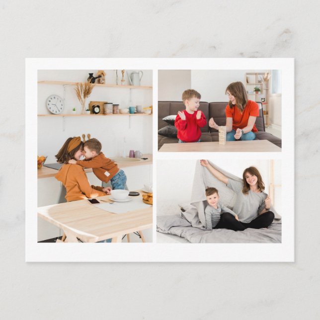 CUSTOM Personalised Photo and Message Postcard (Front)