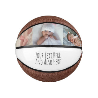 Custom Personalised Photo and Text Mini Basketball