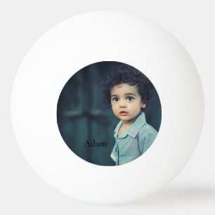 Custom Personalised Photo and Text   Ping Pong Ball