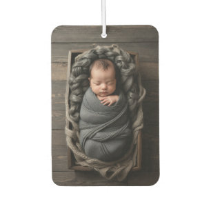 Custom Personalised Photo Baby Poem Car Air Freshener
