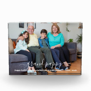 Custom Personalised Photo Block Father's Day Gift