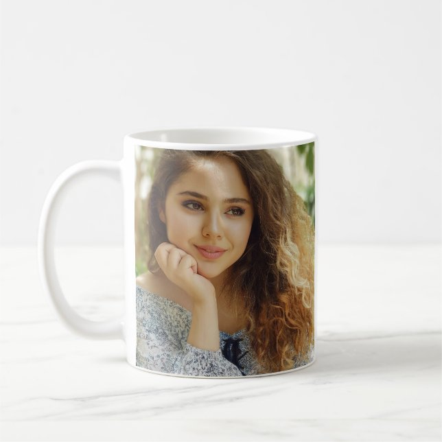 Custom Personalised Photo Collage Coffee Mug (Left)