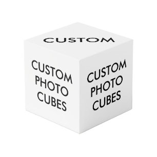 Custom Personalised Photo Cube Blank Template
