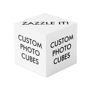 Custom Personalised Photo Cube Blank Template