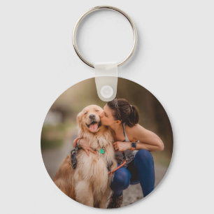 Custom Personalised Photo Double Sided   Key Ring