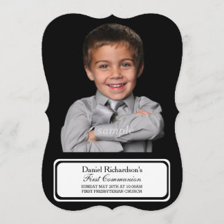 Custom Personalised Photo First Communion Picture Invitation