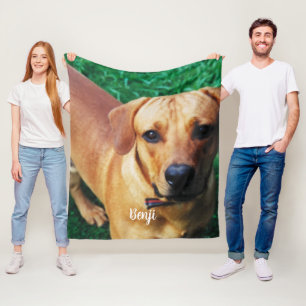 Custom Personalised Photo Fleece Blanket