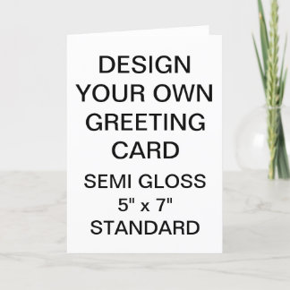 Custom Personalised Photo Glossy Greeting Card