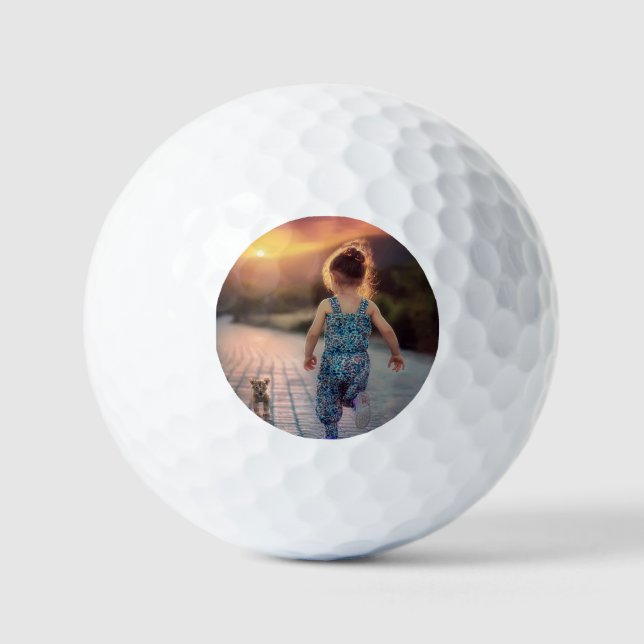 Custom Personalised Photo  Golf Balls (Front)