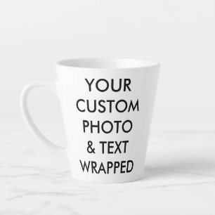 Custom Personalised PHOTO LATTE MUG SMALL 12oz