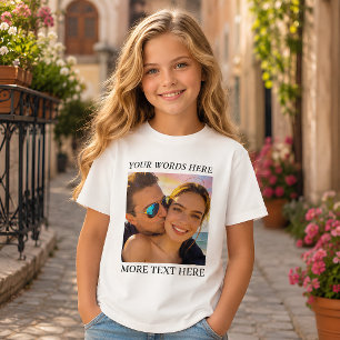 Custom Personalised Photo Message T-Shirt