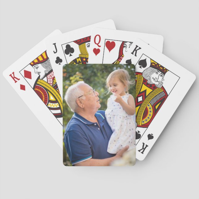 Custom Personalised Photo Playing Cards (Back)