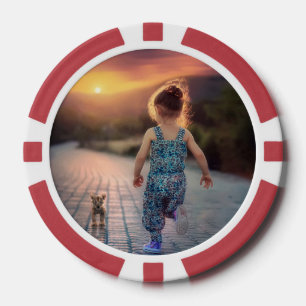 Custom Personalised Photo  Poker Chips