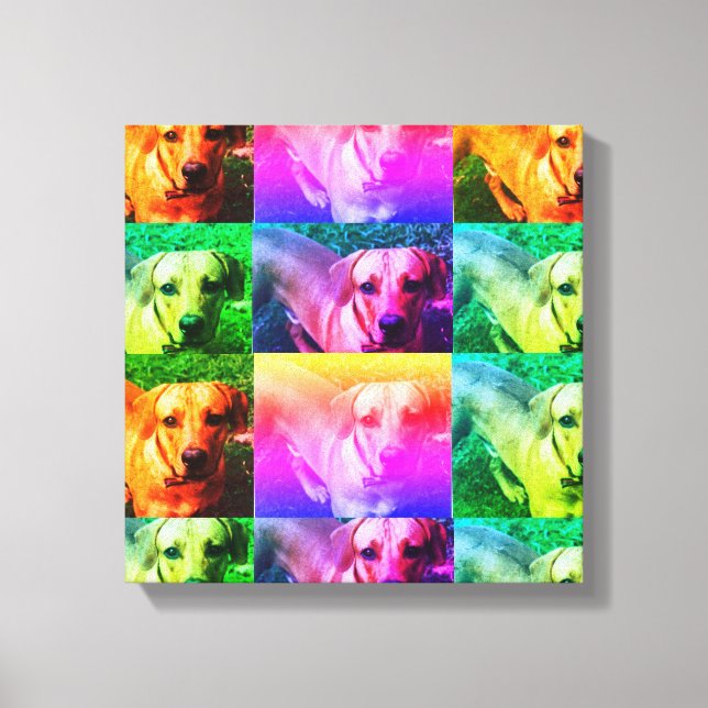 Custom Personalised Photo Pop Art Canvas (Front)