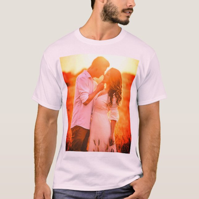Custom personalised photo print T-Shirt (Front)