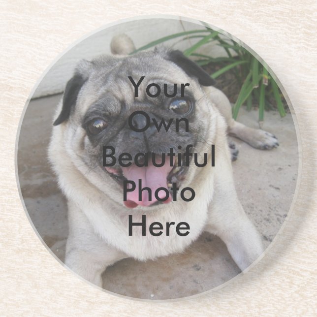 Custom Personalised Photo Sandstone Coaster (Front)