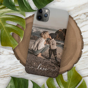 Custom Personalised Photo Simple Love Text iPhone 11 Pro Max Case