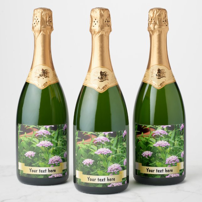 Custom Personalised Photo Sparkling Wine Bottle La Label (Bottles)