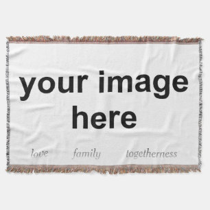 Custom Personalised Photo Throw Blanket