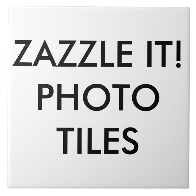 Custom Personalised Photo Tile Blank Template (Front)