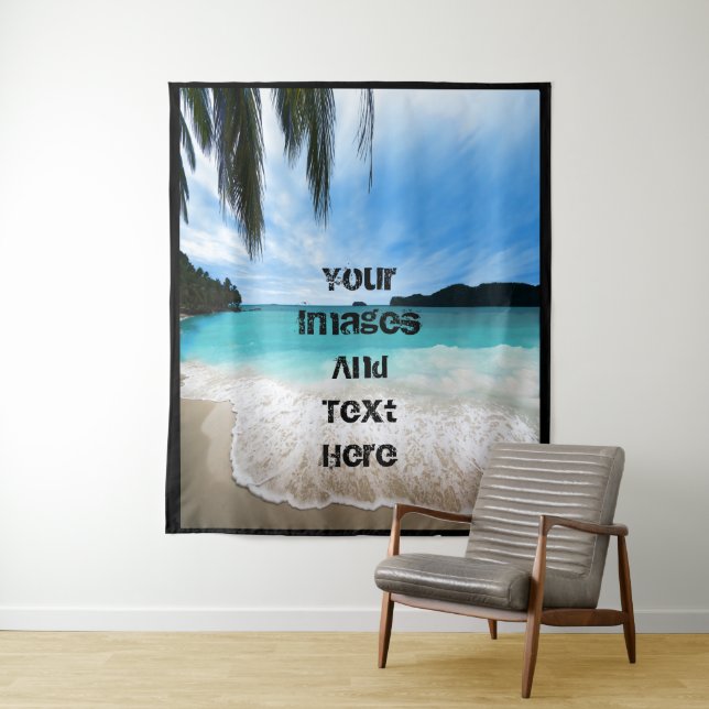 Custom Personalised Photo Wall Tapestry (In Situ)