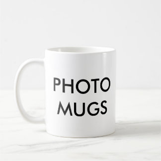 Custom Personalised Photo White Mug Blank