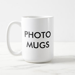 Custom Personalised Photo White Mug Blank