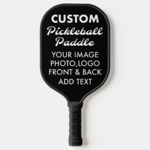 Custom personalised PICKLEBALL PADDLE - ALL BLACK