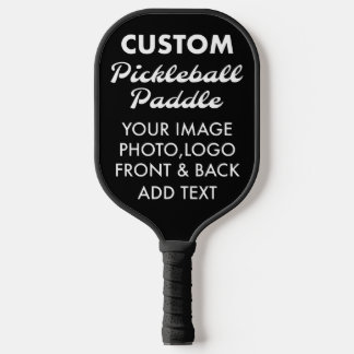 Custom personalised PICKLEBALL PADDLE - ALL BLACK