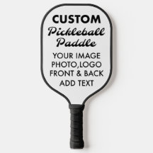Custom personalised PICKLEBALL PADDLE Blank, BLACK
