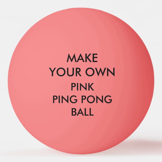 Custom Personalised PINK Ping Pong Ball (Front)