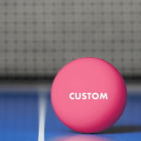 Custom Personalised PINK Table Tennis