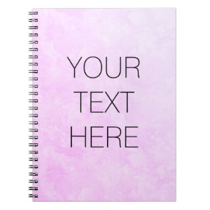 Custom Personalised Pink Watercolor Diary Notebook