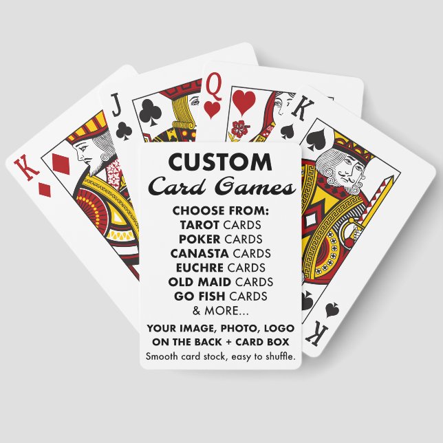 Custom Personalised PINOCHLE Playing Cards Pack (Back)