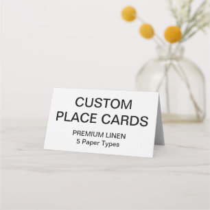 Custom Personalised Place Cards Blank Template