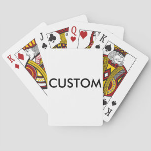 Custom Personalised Playing Cards Blank Template