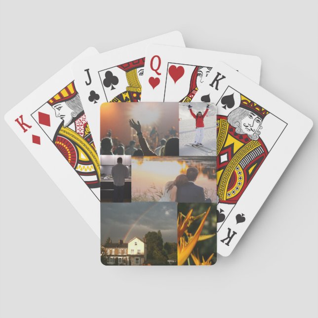 Custom Personalised Playing Cards With Photos (Back)