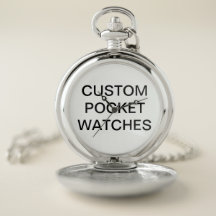 Custom Personalised Pocket Watch Blank Template
